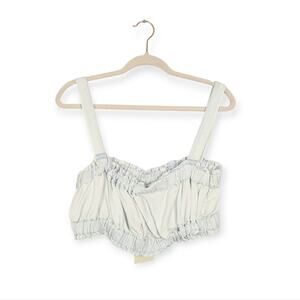 NWT Weekend Los Angeles Glacier Mineral Wash Crop Top Size L